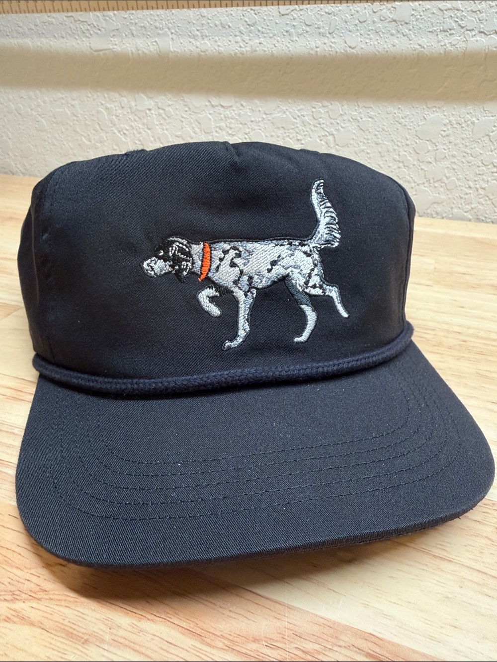 Duck Camp Like New Black Embroidered Dog Hat